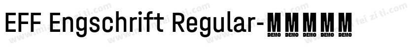 EFF Engschrift Regular字体转换